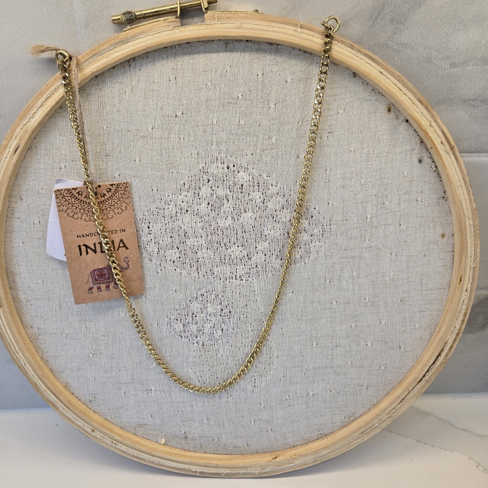 Hand Beaded Embroidery Red Mushrooms Hoop Wall Decor New with Tag - Picture 7 of 11